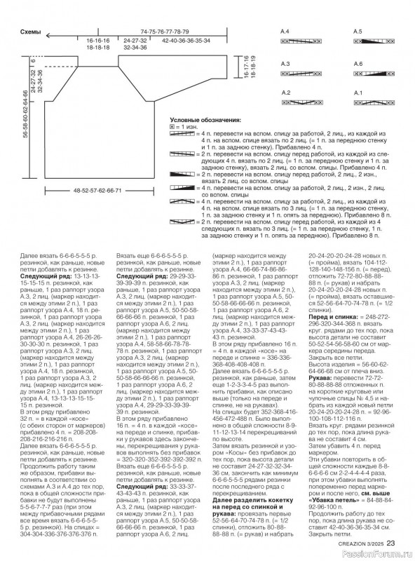 Вязаные модели в журнале «Creazion №3 2025»