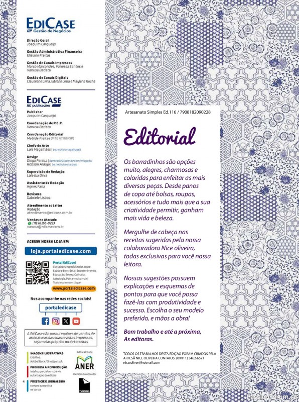 Вязаные проекты крючком в журнале &laquo;Artesanato Simples Ed.115-116 2026&raquo;