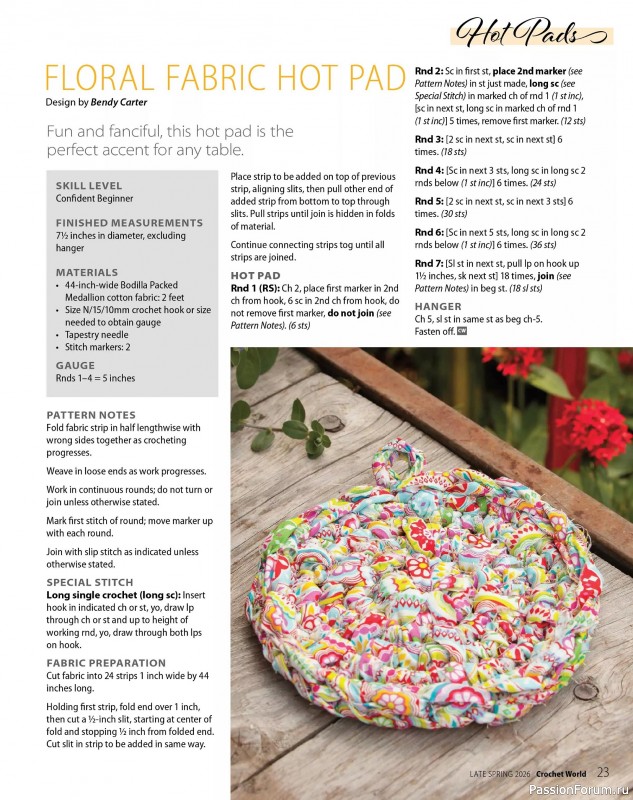 Вязаные проекты крючком в журнале &laquo;Crochet World Specials - Late Spring 2026&raquo;