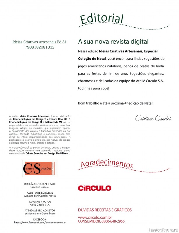 Вязаные проекты крючком в журнале «Ideias Criativas Artesanais Ed.31 2025»