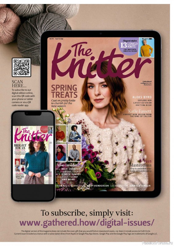 Вязаные проекты спицами в журнале «The Knitter №227 2026»
