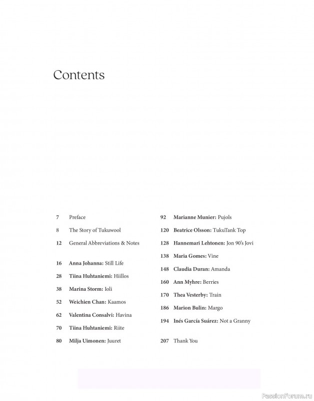 Вязаные проекты в книге &laquo;Tukubook&raquo;.