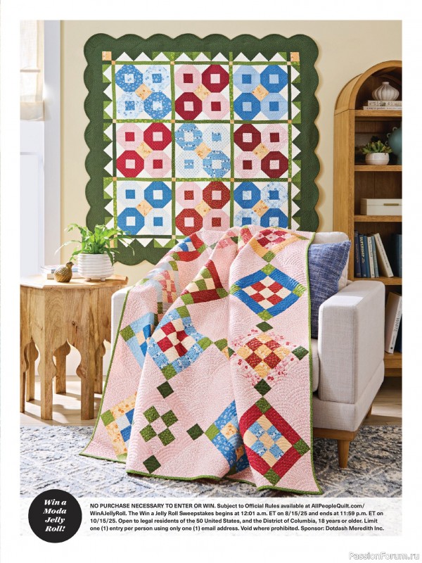 Коллекция проектов для рукодельниц в журнале «American Patchwork & Quilting №196 2025»