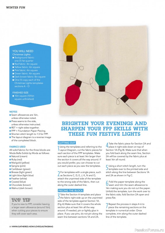 Коллекция проектов для рукодельниц в журнале &laquo;Love Patchwork & Quilting №158 2025&raquo;