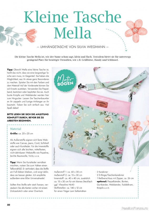 Коллекция проектов для рукодельниц в журнале «Patchwork & Nähen №2 2026»