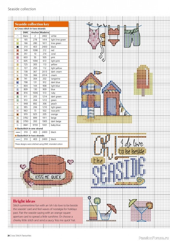 Коллекция вышивки в журнале «Cross Stitch Favourites - Summer 2023»