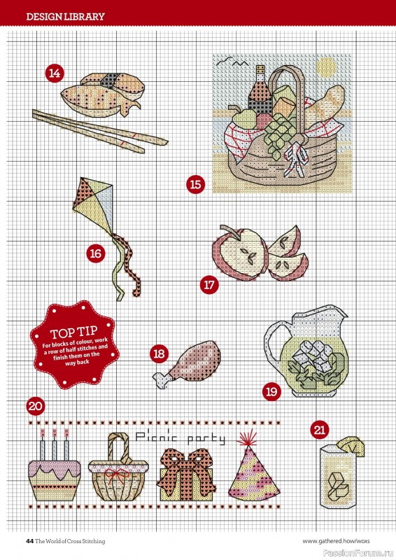 Коллекция вышивки в журнале «The World of Cross Stitching №345 2024»