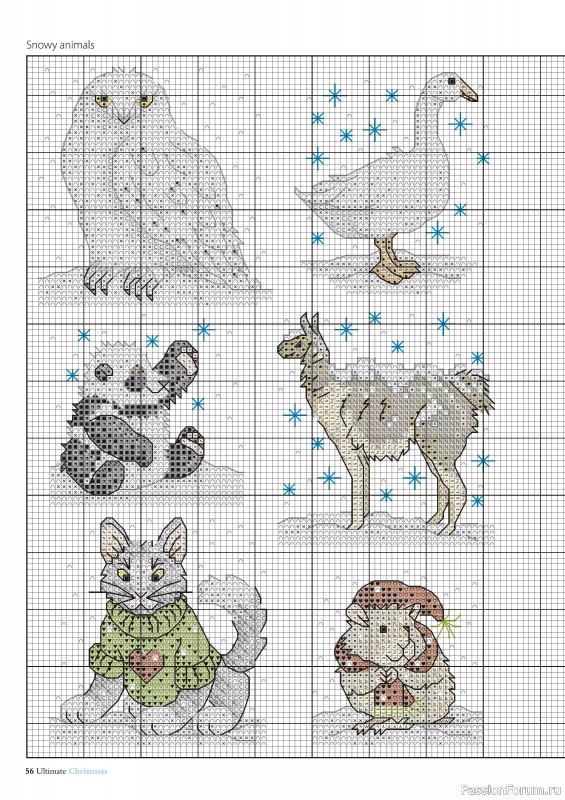 Коллекция вышивки в журнале «Ultimate Crossstitch Christmas №7 2025»