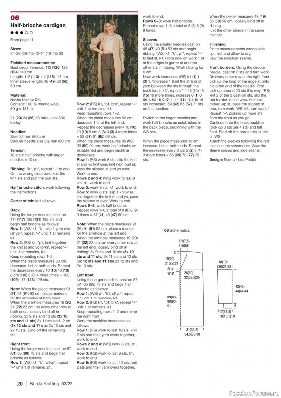 Модный трикотаж в журнале "Burda Knitting №2 2022"