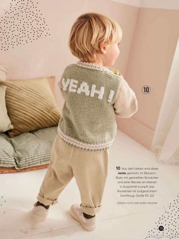 Вязаные модели для детей в журнале «Kinder Maschenmode №2 2024»