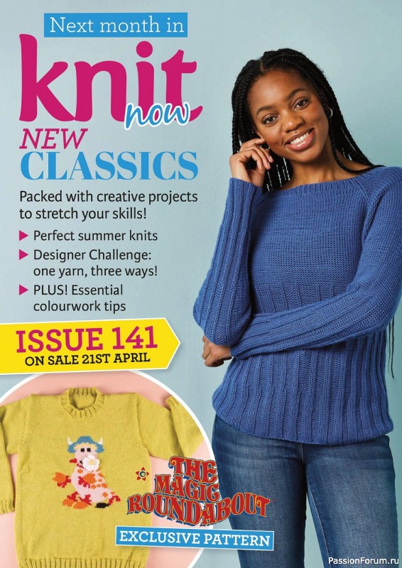 Вязаные модели спицами в журнале «Knit Now №140 2022»
