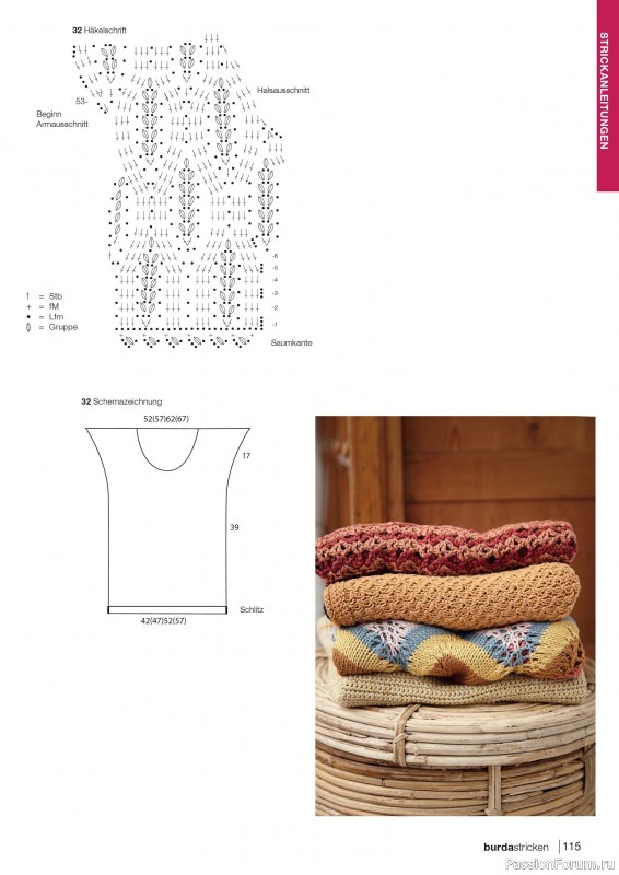 Вязаные модели в журнале «Burda Stricken №3 2020»