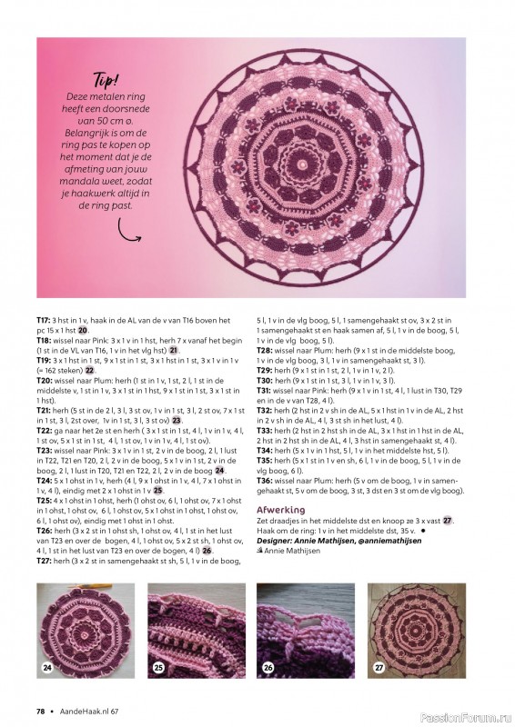 Вязаные проекты крючком в журнале &laquo;Aan de Haak №67 2026&raquo;