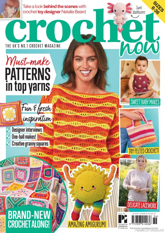 Вязаные проекты крючком в журнале «Crochet Now №136 2026»