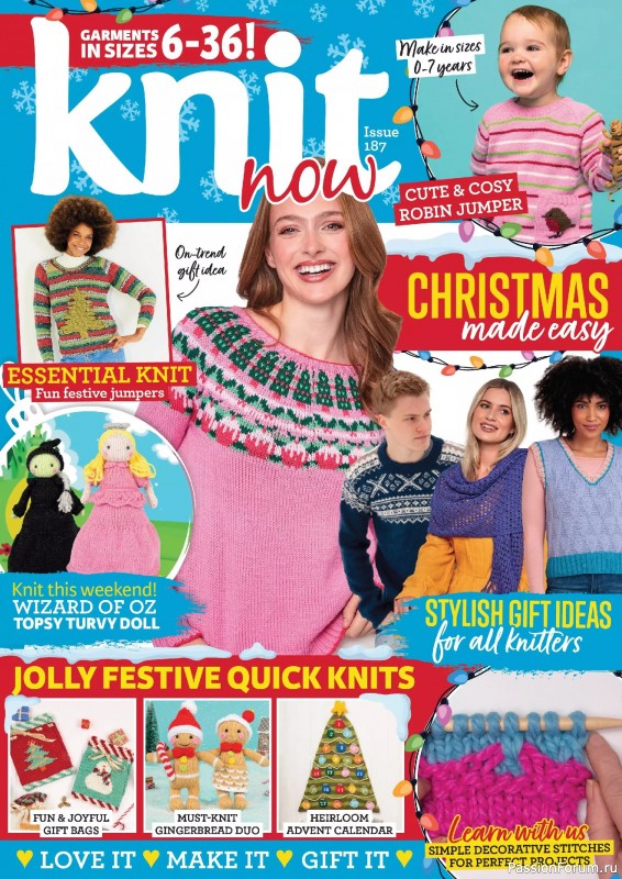 Вязаные проекты в журнале «Knit Now №187 2025»