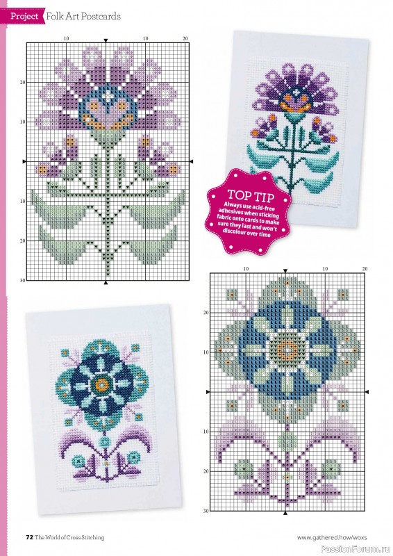 Коллекция вышивки в журнале «The World of Cross Stitching №373 2026»