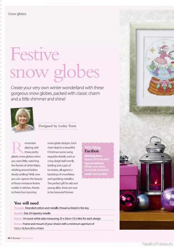 Коллекция вышивки в журнале «Ultimate Crossstitch Christmas №7 2025»