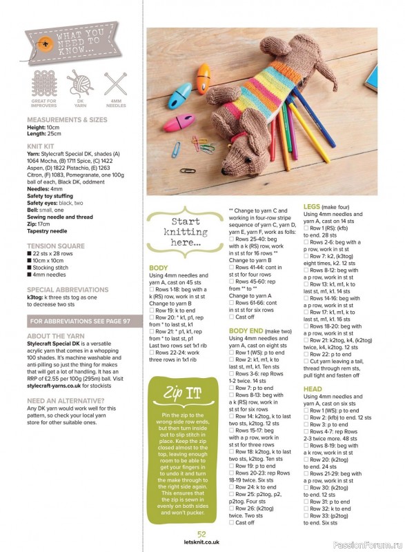 Вязаные модели спицами в журнале «Let's Knit №187 2022»