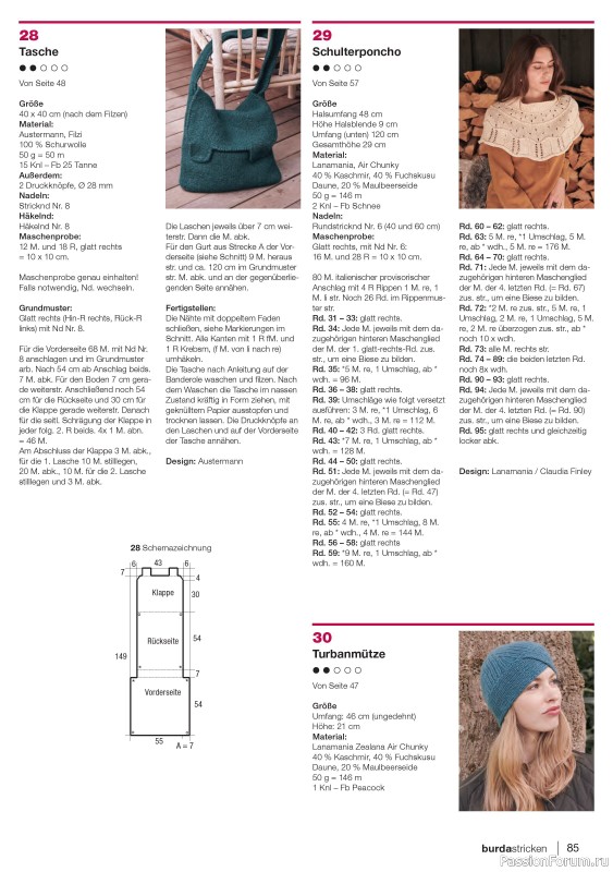 Вязаные модели в журнале «Burda Stricken №6 2022»