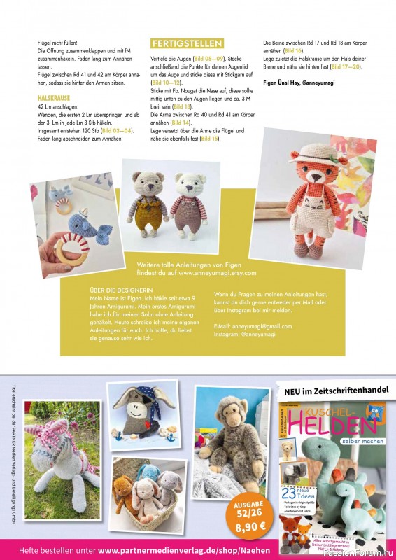 Вязаные проекты крючком в журнале &laquo;Amigurumi Magazin №26 2026&raquo;
