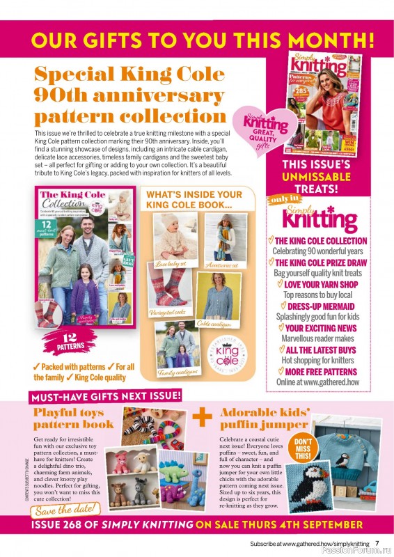 Вязаные проекты крючком в журнале «Simply Knitting №267 2025»