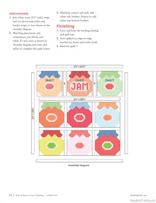 Коллекция проектов для рукодельниц в журнале «Love of Quilting - Summer 2026»