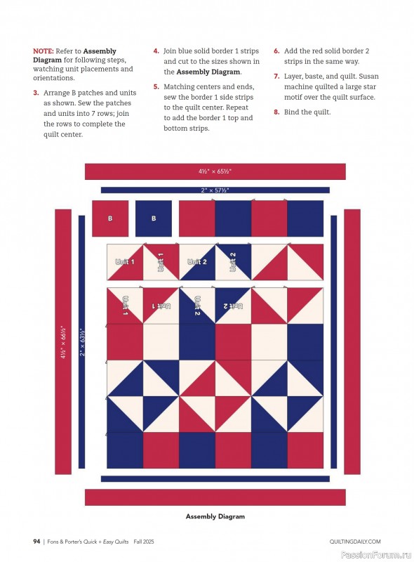 Коллекция проектов для рукодельниц в журнале «Quick+Easy Quilts - Fall 2025»