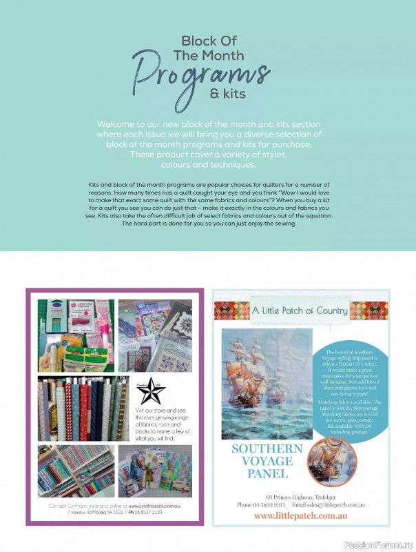 Коллекция проектов для рукодельниц в журнале «Quilters Companion №136 2025»