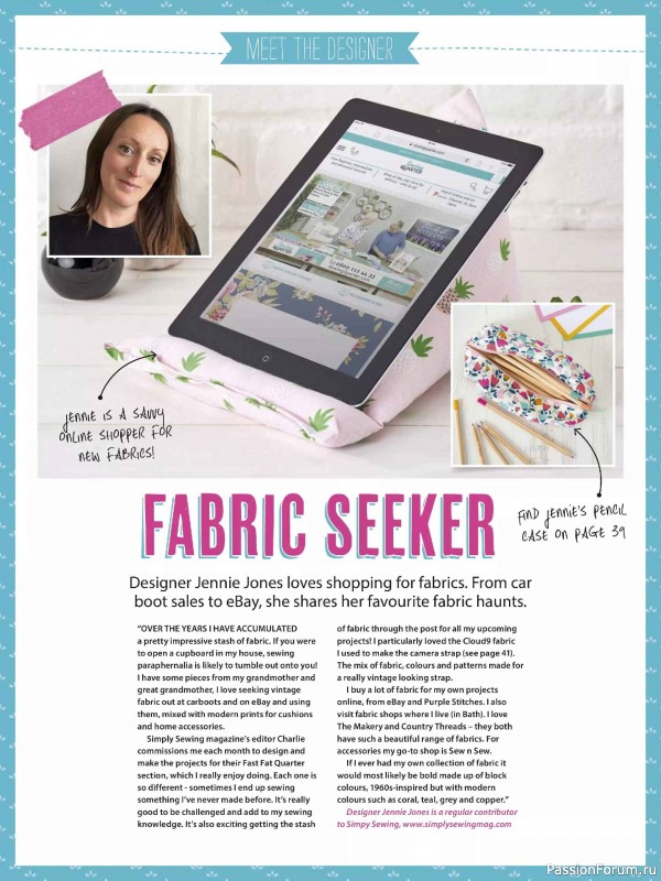 Коллекция проектов для рукодельниц в журнале «Simply Sewing Special 2026».