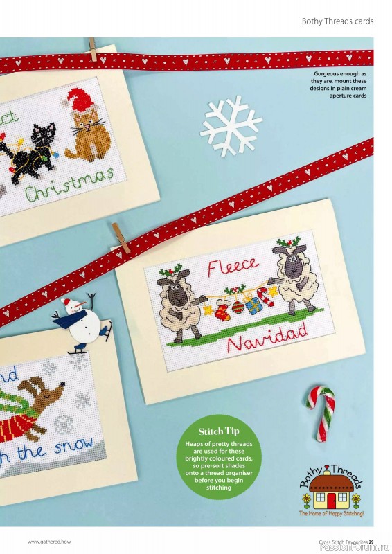 Коллекция вышивки в журнале «Cross Stitch Favourites - Christmas 2024»