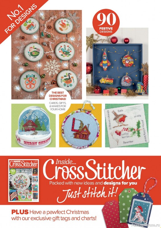 Коллекция вышивки в журнале «CrossStitcher №390 2022»