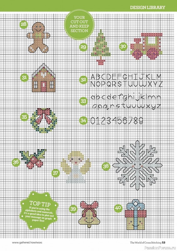Коллекция вышивки в журнале «The World of Cross Stitching №339 2023»