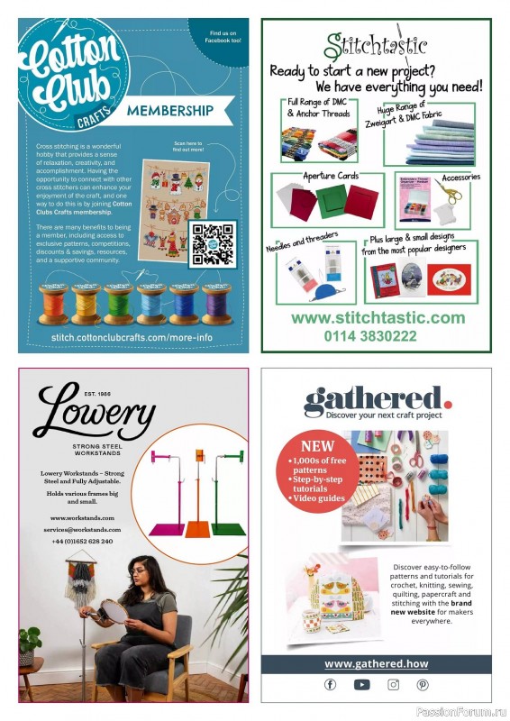 Коллекция вышивки в журнале «The World of Cross Stitching - Special 2023»