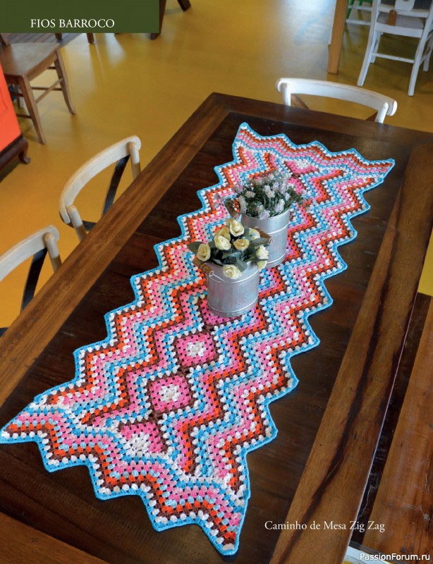 Вязаные проекты крючком в журнале &laquo;Artesanato Simples Ed.87 Croche com Fios Barroco&raquo;