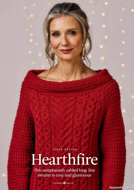 Вязаные проекты спицами в журнале «The Knitter №221 2025»