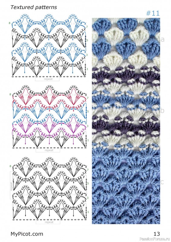 Вязаные проекты в книге «Textured Motifs».