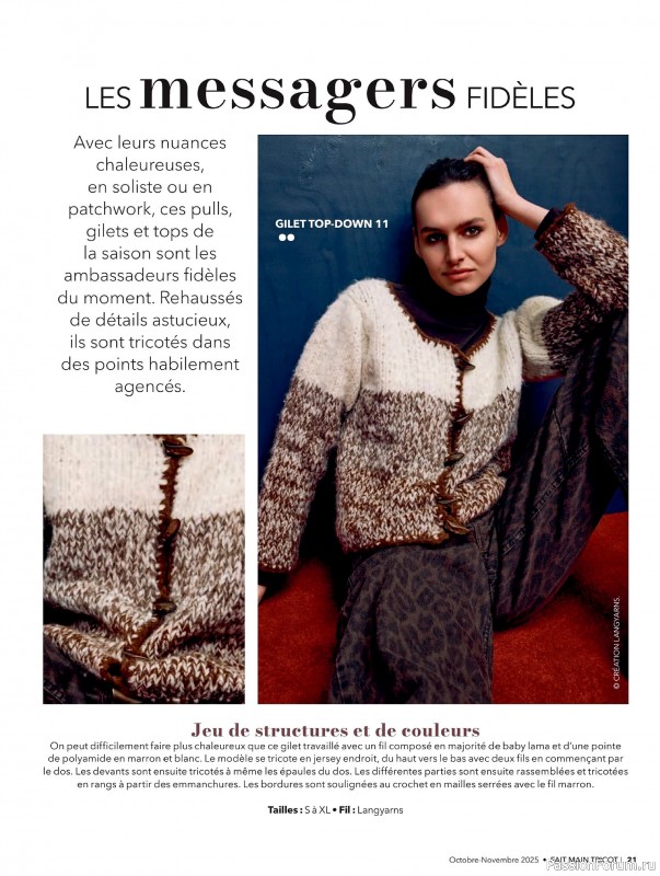 Вязаные проекты в журнале &laquo;Fait Main Tricot №57 2025&raquo;