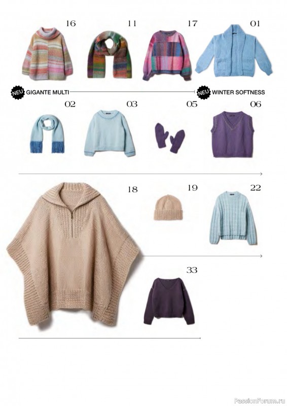 Вязаные проекты в журнале « Lana Grossa LookBook № 19 2025»