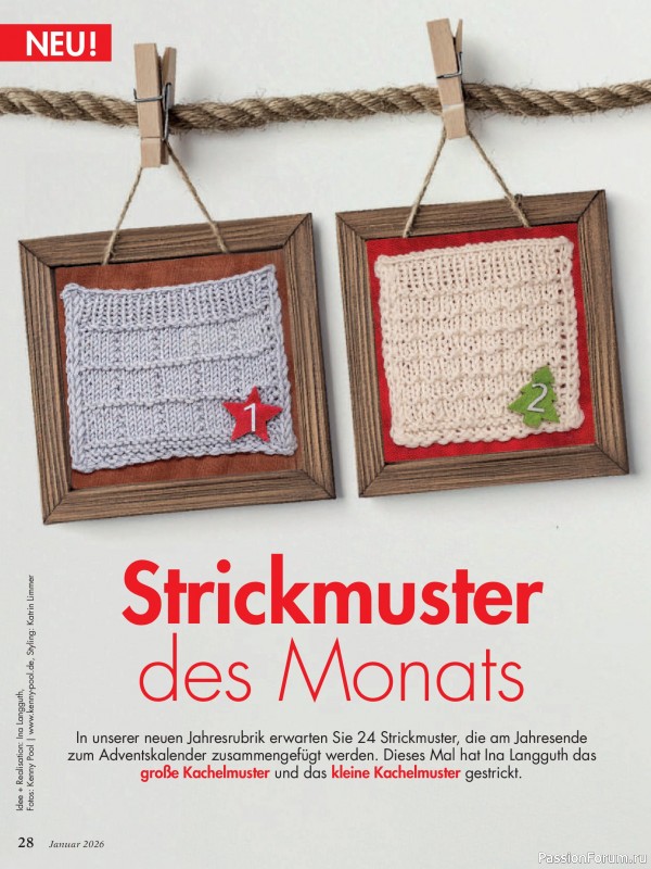 Коллекция проектов для рукодельниц в журнале «Anna Germany №1 2026»