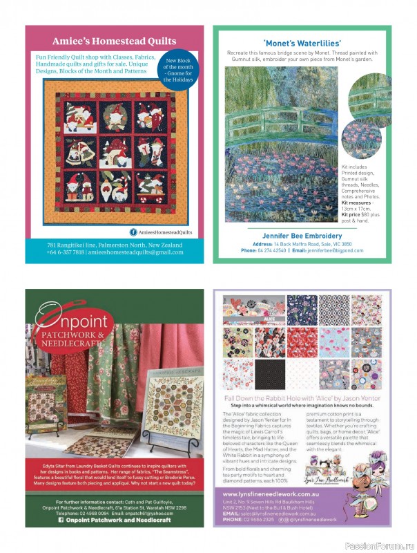 Коллекция проектов для рукодельниц в журнале &laquo;Australian Homespun №230 2026&raquo;