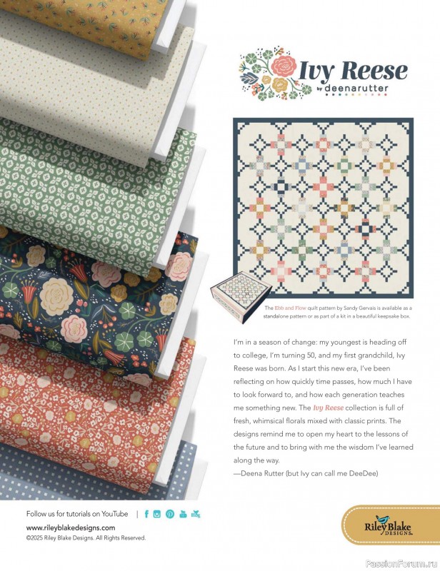 Коллекция проектов для рукодельниц в журнале «Fons & Porter’s Love Of Quilting - Fall 2025»