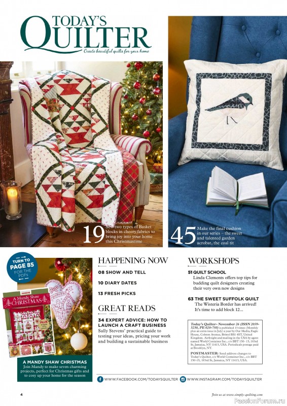Коллекция проектов для рукодельниц в журнале &laquo;Todays Quilter №145 2026&raquo;