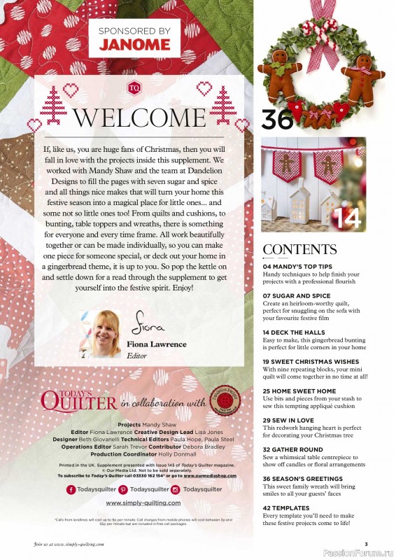 Коллекция проектов для рукодельниц в журнале &laquo;Todays Quilter №145 2026&raquo;