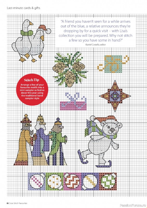 Коллекция вышивки в журнале «Cross Stitch Favourites - Christmas 2022»