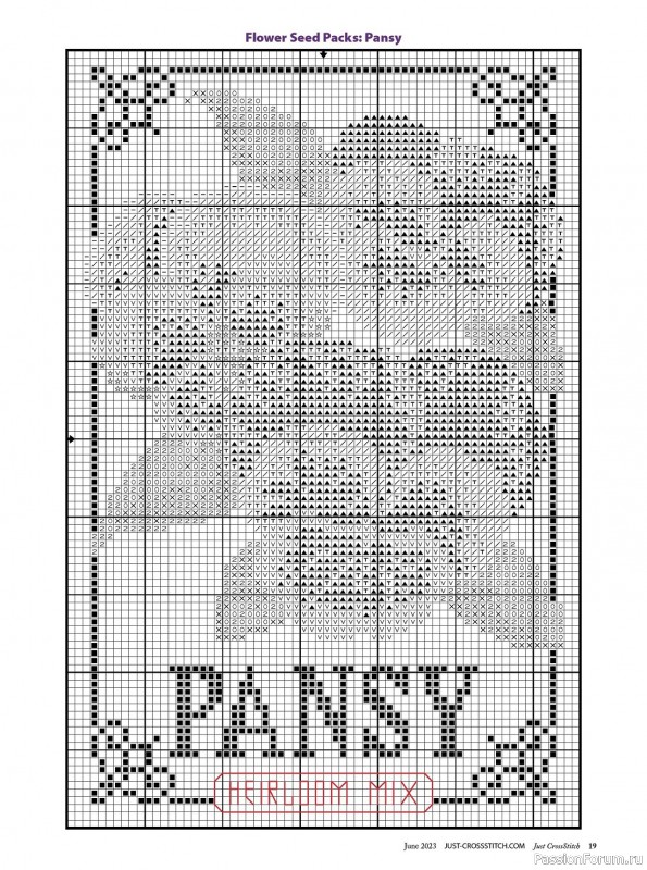 Коллекция вышивки в журнале «Just CrossStitch - June 2023»