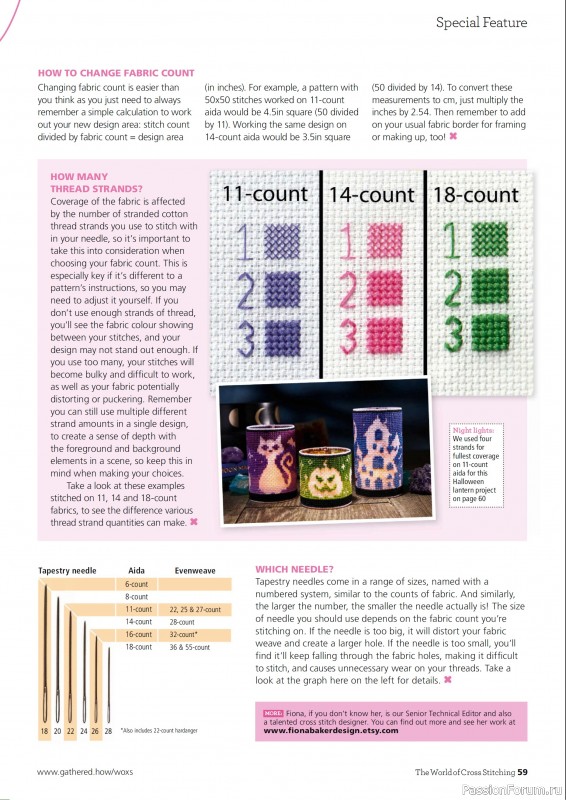 Коллекция вышивки в журнале «The World of Cross Stitching №363 2025»