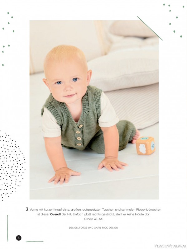 Вязаные модели для детей в журнале «Kinder Maschenmode №3 2026»