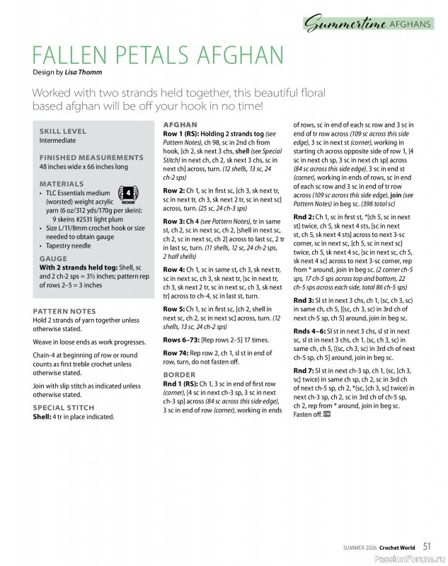 Вязаные проекты крючком в журнале &laquo;Crochet World - Summer 2026&raquo;