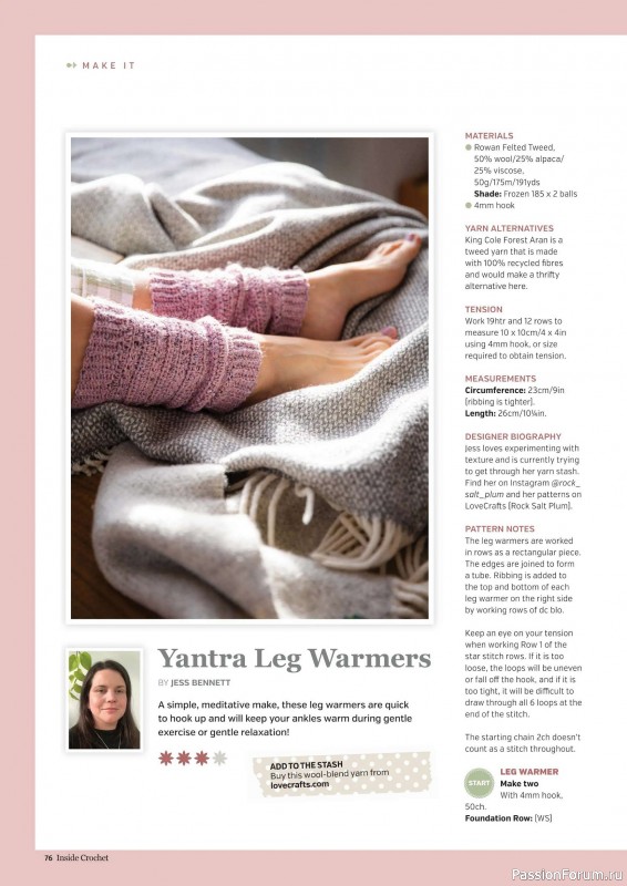 Вязаные проекты крючком в журнале &laquo;Inside Crochet №186 2026&raquo;