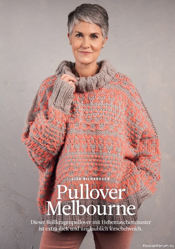 Вязаные проекты спицами в журнале &laquo;The Knitter №80 2026 Germany&raquo;